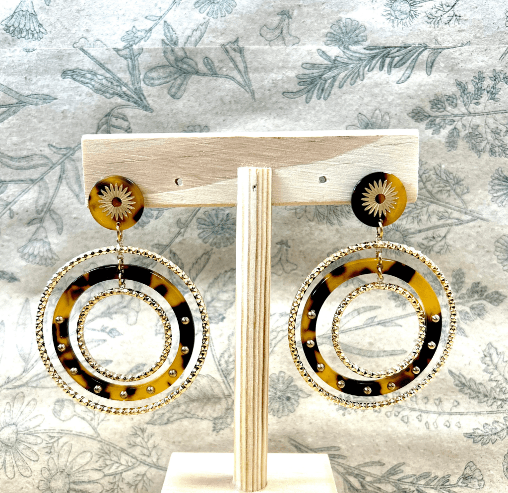 Boucle d'oreilles Or - Leopard