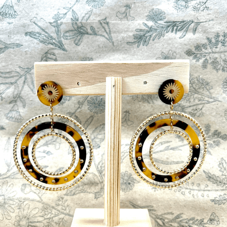Boucle d'oreilles Or - Leopard